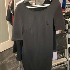 Black fitted formal dress